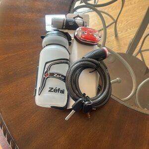 Zefal Bike Accessory Set with Water Bottle and Lock